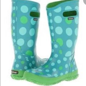 BOGS polka dot rain boots